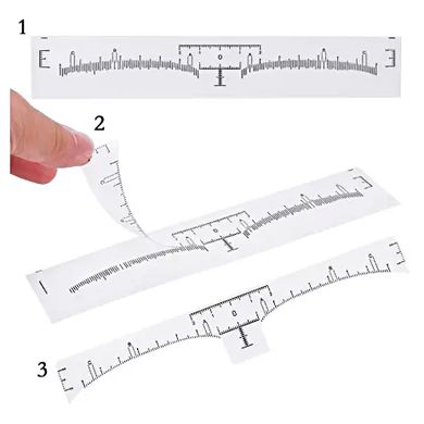 Disposable Eyebrow Design Ruler