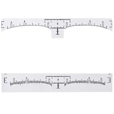 Disposable Eyebrow Design Ruler