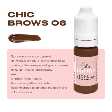 Sweet Lips Eyebrow pigment, Chic Brow 06, 10ml