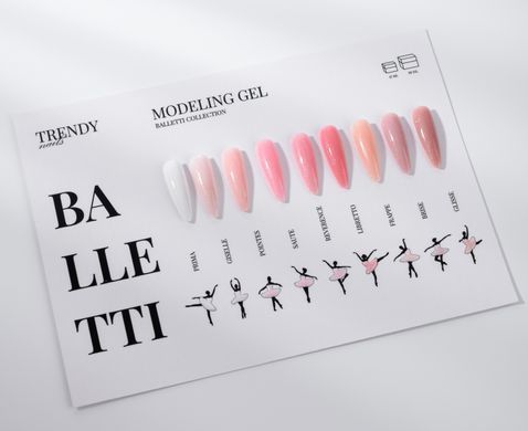 Trendy Nails gel for nail modelling Modeling gel Balletty Brise HEMA/TPO free 15 ml