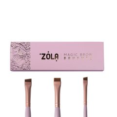 Zola Набор кистей для окрашивания бровей Magic Brow Brush, светло-розовый в интернет магазине Beauty Hunter