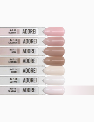 Гель-лак Adore Professional для французького манікюру French Gel Polish F-15 Silkpink ніжно-рожевий 12 мл в інтернет магазині Beauty Hunter