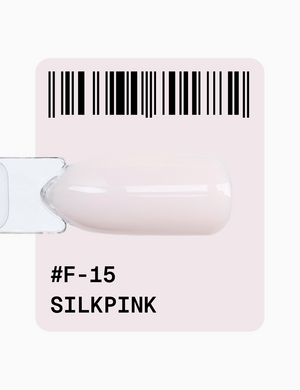 Гель-лак Adore Professional для французького манікюру French Gel Polish F-15 Silkpink ніжно-рожевий 12 мл в інтернет магазині Beauty Hunter