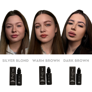 OKIS Infinity Dye System Dark Brown Eyebrow Dye, 15ml