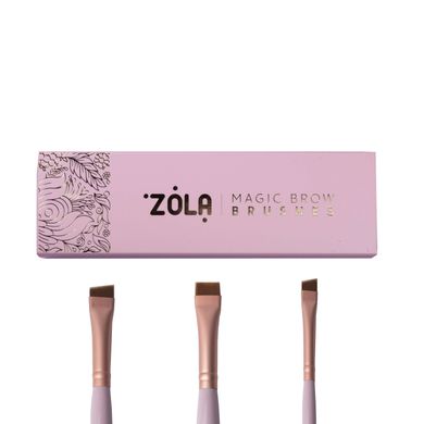 Zola Zestaw pędzli do brwi Magic Brow Brush, jasny róż w sklepie internetowym Beauty Hunter