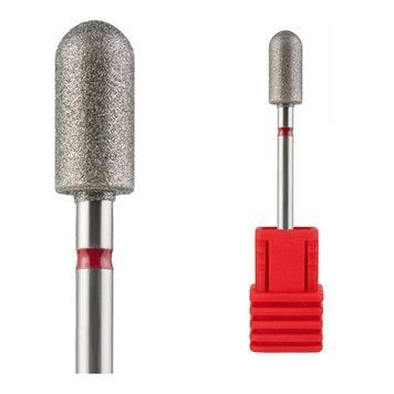 Obcinarka do gwoździ Kraken, diamentowy zaokrąglony cylinder z czerwonym szlifem 4,0*9,0 mm w sklepie internetowym Beauty Hunter