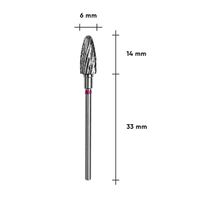 Frez Staleks węglik Corn Expert 6 x 14 mm fioletowy w sklepie internetowym Beauty Hunter