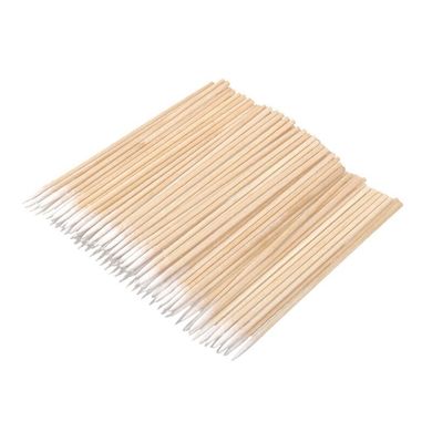 Cotton bamboo sticks ultra-thin, 100 pcs