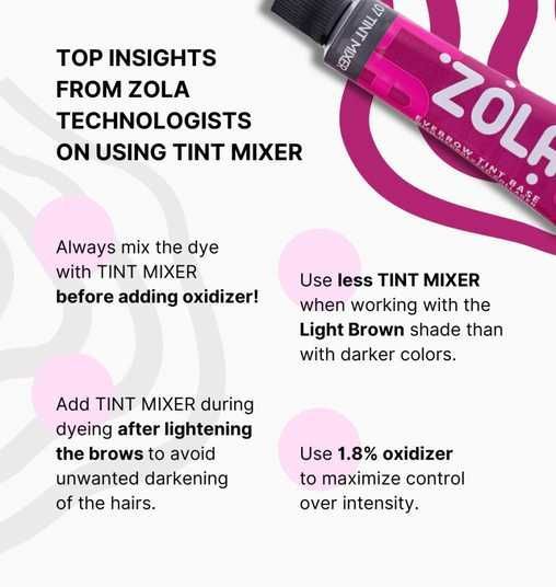 База Zola для окрашивание бровей с коллагеном 07 Tint Mixer 15 мл