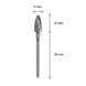 Frez Staleks węglik Corn Expert 6 x 14 mm fioletowy 2 z 2