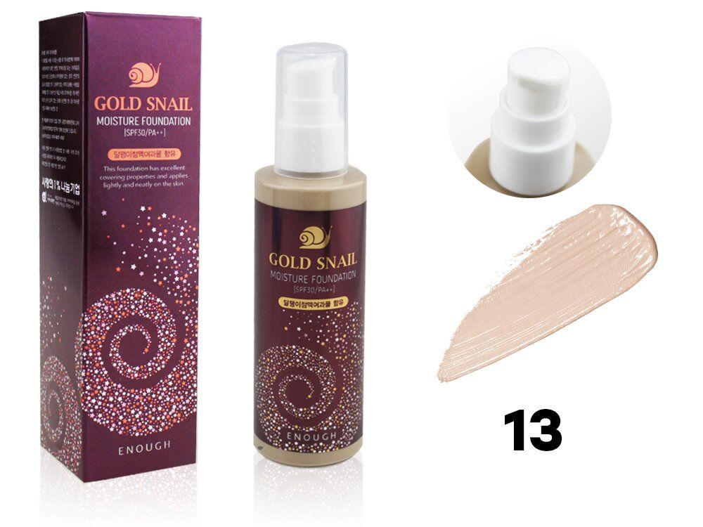 Тон т. Enough Gold Snail Moisture Foundation spf30/pa++. Тональный крем с муцином улитки enough Gold Snail Moisture. Enough тональный крем Gold Snail Moisture Foundation SPF 30 100 мл. Крем тональный enough Gold Snail Moisture Foundation SPF 30 С муцином улитки тон 21.