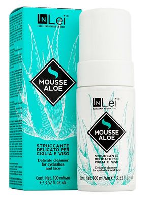 Inlei Delicate make-up remover Mousse Aloe, 100 ml