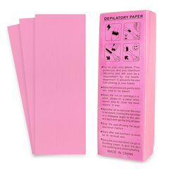 Depilatory paper, Pink, 100 pcs
