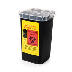 Needle disposal container, black