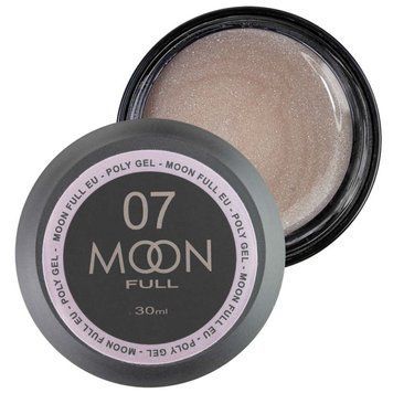 Полігель Moon Full для нарощування нігтів Poly Gel №07 Молочна Бронза із шиммером 30 мл в інтернет магазині Beauty Hunter