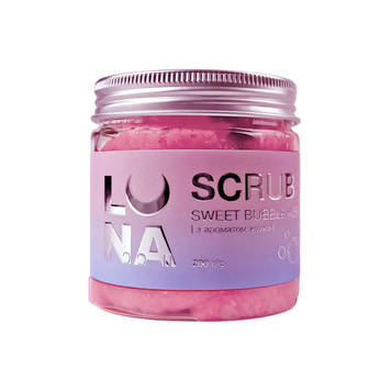 Скраб для рук и ног Luna Moon, Scrub Sweet Bubble Kiss, с ароматом жвачки, 200 мл в интернет магазине Beauty Hunter