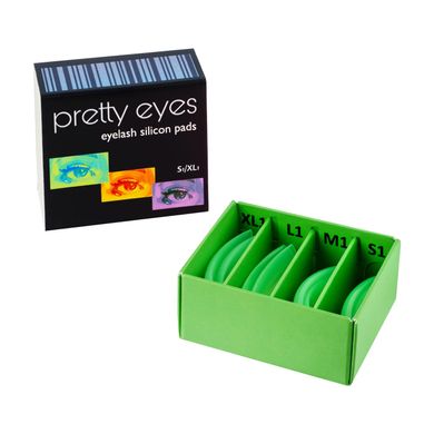 Pretty Eyes Набір валиків 4 пари S1-XL1 (ультрам'які), зелені в інтернет магазині Beauty Hunter