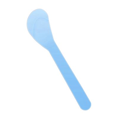 Cosmetic spoon-spatula, blue