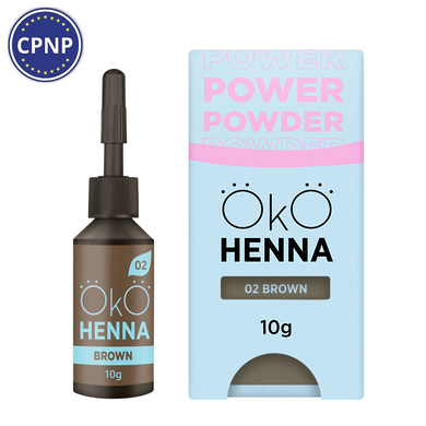 OKO Henna do brwi Power Powder, 02 Brown, 10 g w sklepie internetowym Beauty Hunter
