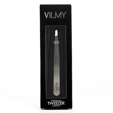 Vilmy Pęseta do brwi ścięta, srebrna w sklepie internetowym Beauty Hunter