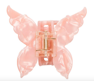 Hair Claw, "Butterfly", Pink