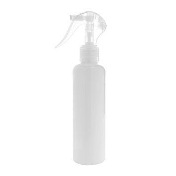 Biała plastikowa butelka z białym plastikowym spustem, 250 ml w sklepie internetowym Beauty Hunter