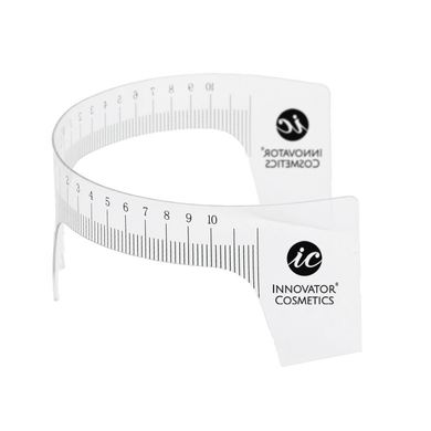 Innovator Cosmetics Ruler stencil for eyebrows with indicator