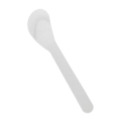 Cosmetic spoon-spatula, transparent