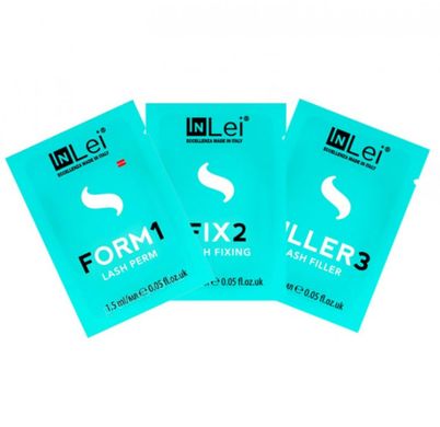 InLei Set of compositions №1,2,3 in sachet for eyelash lamination. 3x1.5 ml