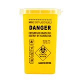 Needle disposal container, yellow