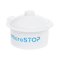 MicroSTOP Box for sterilization and disinfection of manicure instruments, white, 120 ml