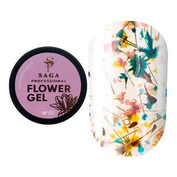Гель SAGA professional із сухоцвітами Flower Gel #05, 5 г в інтернет магазині Beauty Hunter