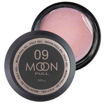 Полігель Moon Full для нарощування нігтів Poly Gel №09 натурально рожевий з шиммером 30 мл в інтернет магазині Beauty Hunter