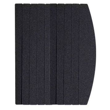 Adhesive-backed sanding sheet for 180*27 mm curved base with 180 grit abrasiveness, black, 100 pcs