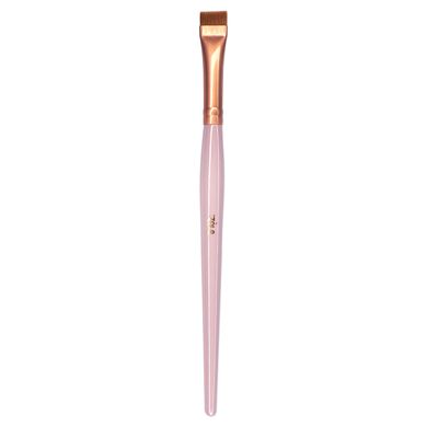 Zola Кисть широкая прямая для окрашивания бровей 03P, светло-розовая в интернет магазине Beauty Hunter