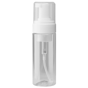 Butelka spieniająca przezroczysta z białą pompką, 150 ml w sklepie internetowym Beauty Hunter