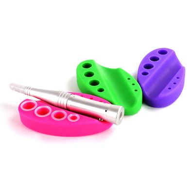 Silicone stand for tattoo machine and caps, purple