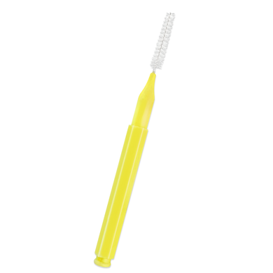 Baby Brush for brows and eyelash, yellow 0,8 mm, 1 pc