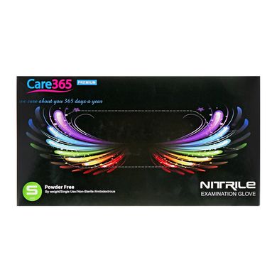 Care 365 Premium Black nitrile gloves, 100 pcs