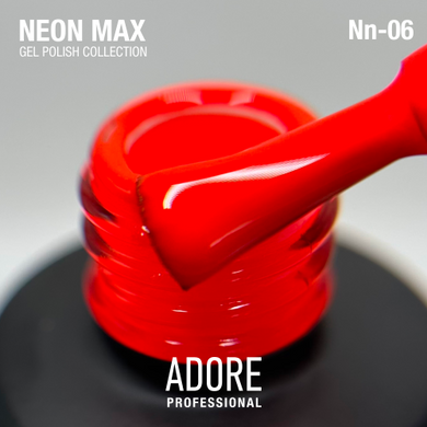 Гель-лак Adore Professional неоновий Neon Max Nn-06 Alert неоновий апельсин 8 мл в інтернет магазині Beauty Hunter