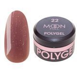 Moon Full Polygel do przedłużania paznokci Poly Gel №22 r&oacute;żowy dymny z połyskiem 15 ml w sklepie internetowym Beauty Hunter