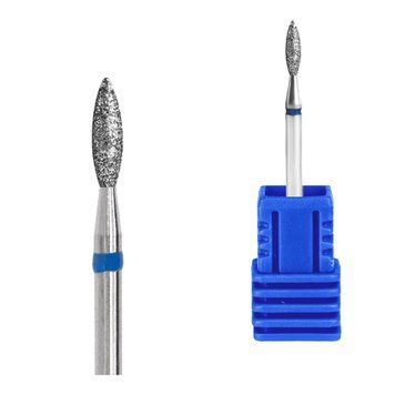 Фреза Kraken nails алмазная пламя с синей насечкой 2,2*7,5 mm в интернет магазине Beauty Hunter
