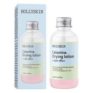 Средство HollySkin от прыщей и красноты с мгновенным действием за 1 ночь Calamin Drying Lotion 15 мл в интернет магазине Beauty Hunter