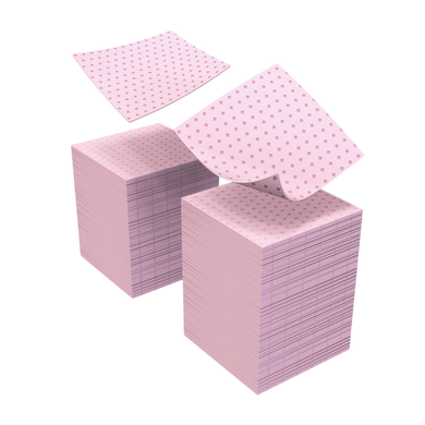 Expert lint-free manicure wipes Staleks Pro, perforated, pink, 4.5 x 4.5 cm, 700 pcs.