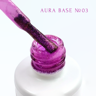 База-хамелеон Adore Professional Aura Base с шиммером №03 малиновая 8 мл в интернет магазине Beauty Hunter