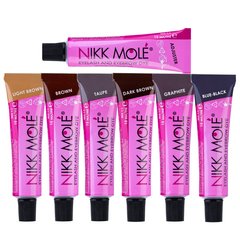 Nikk Mole Eyebrow Dye Set 6 shades + color regulator
