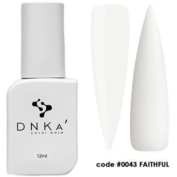 База DNKa' камуфлирующая Cover Rubber Base French №0043 Faithful 12 мл в интернет магазине Beauty Hunter