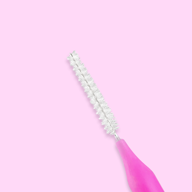 Baby brush do brwi i rzęs, różowy 0,6 mm, 1 szt w sklepie internetowym Beauty Hunter