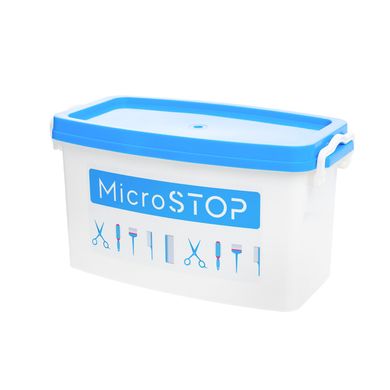 MicroSTOP Box for sterilization and disinfection of manicure instruments, white, 5 L