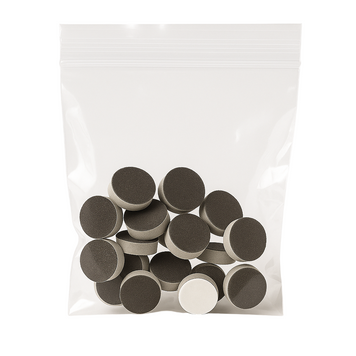 Creed-KD soft-based replacement files for 20 mm pedicure disc, 320 grit, 20 pcs